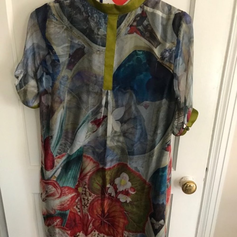 flowy multi-colored dress